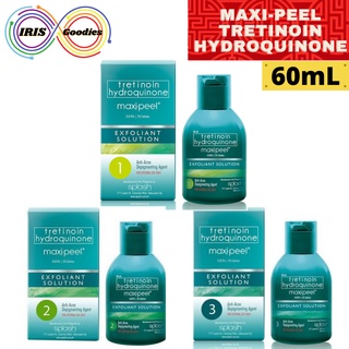 Maxi-peel Tretinoin Hydroquinone ลดการเกิดสิว จุดด่างดำแลดูจางลง 60mL