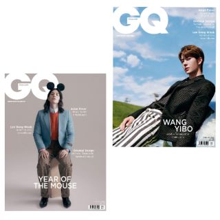 🐰พร้อมส่ง🐰นิตยสาร GQ ปกหวังอี้ป่อ,ลีดงอุค  ฉบับเดือนกุมภาพันธ์ 2563