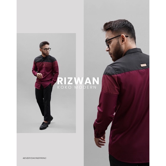 Kemeja Fadkhera koko โมเดิร์นผู้ชาย koko มุสลิมผู้ใหญ่ผู้ชาย koko เสื้อผู้ชาย jumbo Moslem Fadkhera 