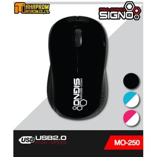 SIGNO เมาส์ (สีดำ) รุ่น MO-250BLK.