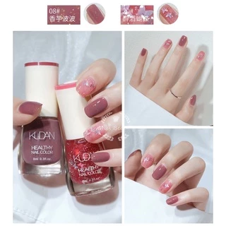KUDAN สีทาเล็บ ยาทาเล็บ กลิ่นหอมไม่ต้องอบ แห้งเร็ว สีทาเล็บกึ่งเจล สีสวยแฟชั่น สินค้ารุ่นนี้ลอกไม่ได้