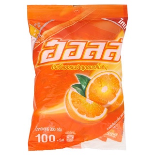 🔥สินค้าขายดี!! ฮอลล์ ดับเบิ้ลออเรนจ์ ลูกอมกลิ่นส้ม 100เม็ด Halls Double Orange Orange Flavored Candy 100pcs