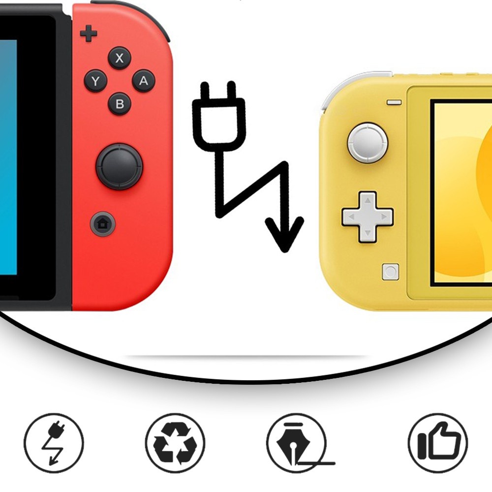 Nintendo SWITCH V1 V2 สวิตช์ LITE SWITCH OLED AC อะแดปเตอร์ชาร์จ ปลั๊ก UK ชาร์จเร็ว [ของแท้ [