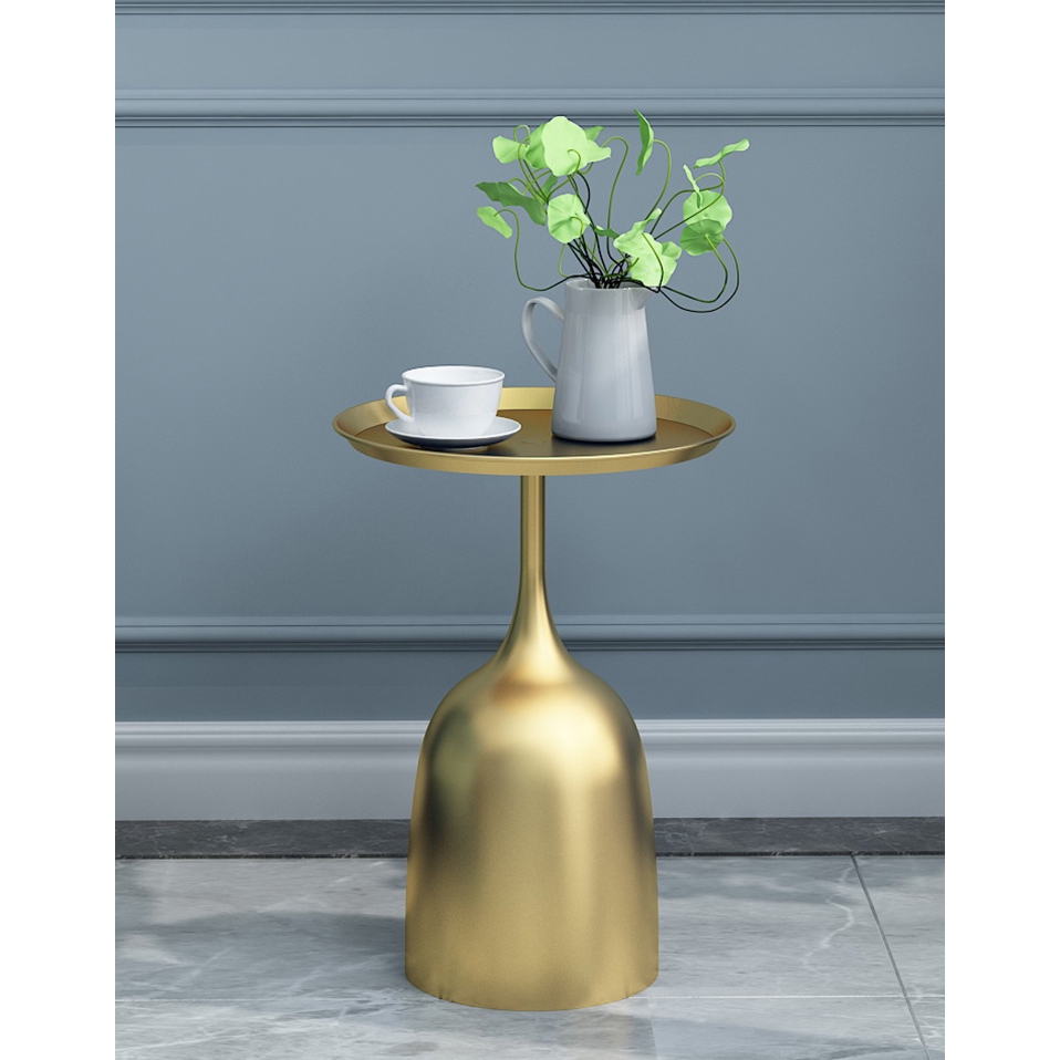 Side table creative corner table luxury iron coffee table living room ...