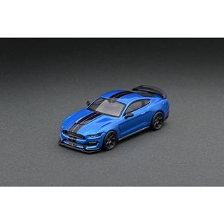 Tarmac Works COLLAB64 1/64 : T64G-011-BL : Ford Mustang Shelby GT350R Blue Metallic