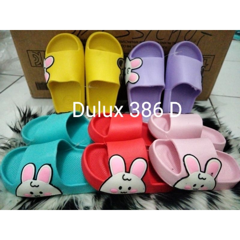 CUTE//ORIGINAL DULUX SANDALS DULUX 286 D SANDALS BTS CHARACTER SANDALS CHILDRENS SLOP SANDALS