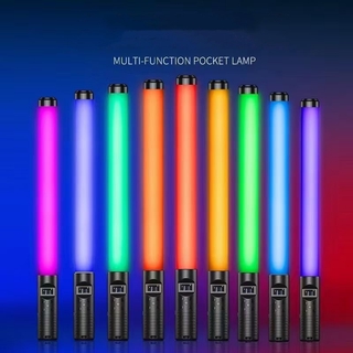 ไฟเติมแสง RGB แบบพกพา ปรับอุณหภูมิได้ พร้อมรีโมตคอนโทรล สําหรับถ่ายภาพ บาร์ KTV ดินเนอร์ บรรยากาศวันหยุด