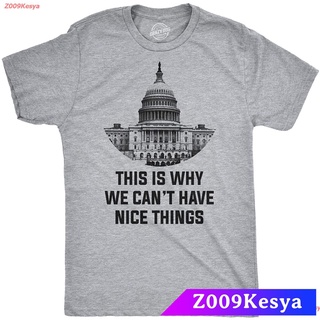 Z009Kesya เสื้อยืดสีพื้น Crazy Dog T-Shirts This Is Why We Cant Have Nice Things T Shirt Funny Anti Capitol Political T