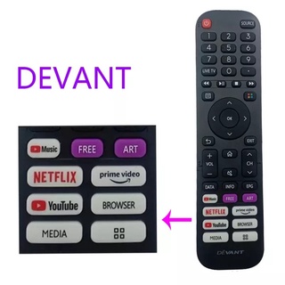 Devant รีโมตคอนโทรลสมาร์ททีวี 32STV103 50QUHV04 55UHD202 43stv103 HOB2969