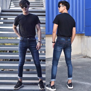 Cc jeans men 191 กางเกงยีนส์ผู้ชาย ยืด กระดุม slim ขายดี แฟชั่น