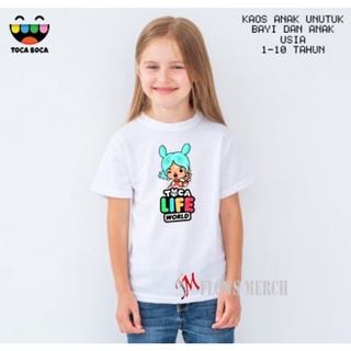 เสื้อยืด พิมพ์ลาย Toca boca life world สําหรับเด็ก
