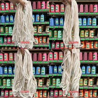 (1กิโล) เชือกเกลียวสีดิบ มาคราเม่ MACREMA เชือกฝ้าย มัดกล่อง DIY ขนาด1-8.5มิล