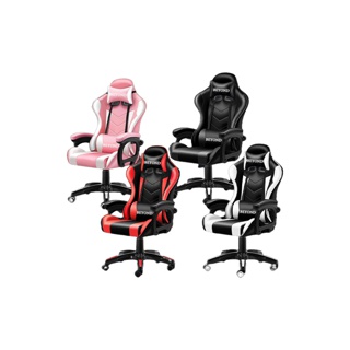 เก้าอี้เกมมิ่ง เก้าอี้เล่นเกม ใช้สำหรับทำงาน เล่นคอมหรือนอนได้ Gaming Chair ปรับความสูงได้ เล่นเกม