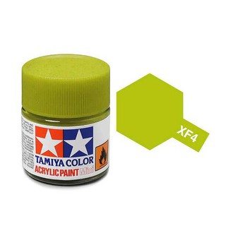 สีสูตรน้ำทามิย่า Tamiya Acrylic XF4 Yellow Green 10ml