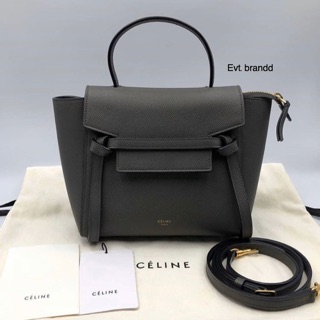 Used like newww celine nano beltbag grey y.18 Fullset