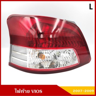 ไฟท้าย TOYOTA VIOS ปี 2007 - 2009 วีออส Tail Lamp LH ข้างซ้าย พร้อมขั้ว+หลอดไฟ