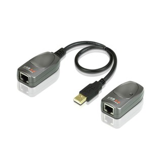 USB2.0 Extender ขยายสัญญาณ USB2.0 ผ่านสาย LAN เส้นเดียว ได้ไกลสูงสุด ถึง 60 เมตร  ยี่ห้อ ATEN รุ่น UCE260