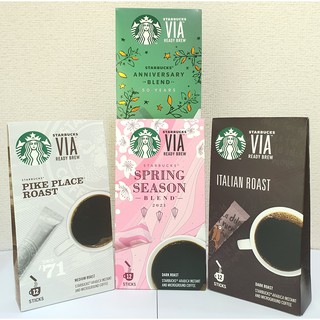 🔥พร้อมส่ง  exp 01/24 มีรส italian pike place  ลดราคา🔥แท้💯 กาแฟ starbucks  via  coffee   มีหลายรส  สตาร์บัคส์  เวีย