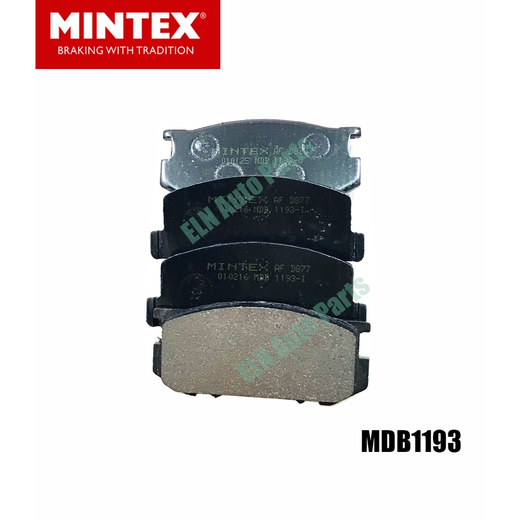 Mintex ผ้าเบรคหน้า (ของอังกฤษ) (brake pad) โตโยต้า โคโรลล่า TOYOTA Corolla KE70 ,Liftback TE71 ปี 19