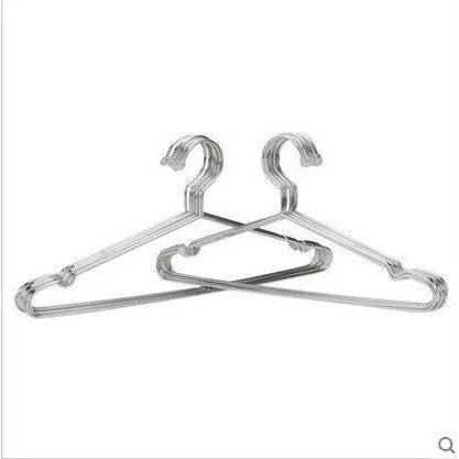 OMUDA_SHOP ไม้แขวนเสื้อสแตนเลส อย่างหนา ความยาว40 ซมและ45ซม.ลวดหนา 3.0 มิล/1แพคมี10ชิ้น