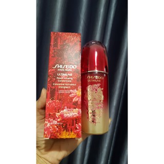 SHISEIDO ULTIMUNE Power Infusing Concentrate LIMITED EDITION 75 ML.เซรั่มเนื้อบางเบา (ขวดลิมิเต็ดดอกไม้สีทอง)