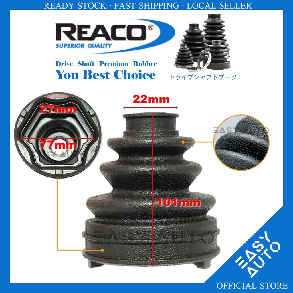 Mazda 3 Mazda 5 CX5 Chevrolet Cruze Proton Saga BLM FLX Nissan Juke 22mm - 77mm Reaco Drive Shaft Bo