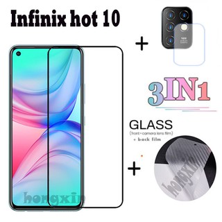 ฟิล์มกระจกนิรภัย 3 In1 สําหรับ Infinix Hot 10 I Note7 Lite Zero 8 / 8I