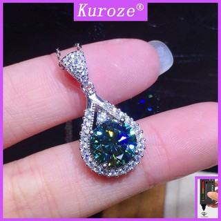 [Gra] สร้อยคอพร้อมจี้สีเขียว Moissanite