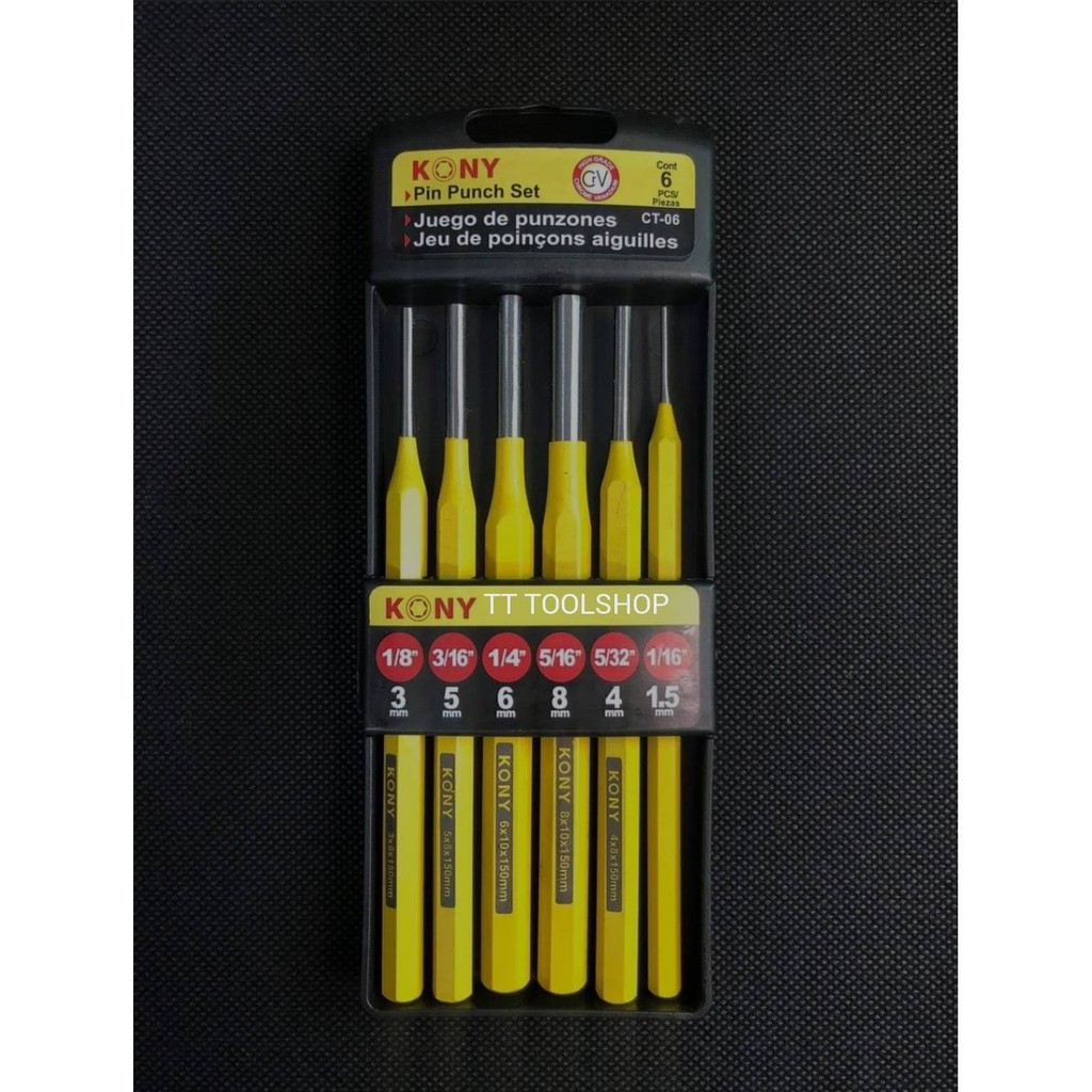 เหล็กส่ง เหล็กตอก 6ตัว/ชุด CT-06 สินค้าพร้อมส่ง