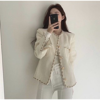 พร้อมส่ง Coco Tweet Blazer เสื้อคลุมทวีต