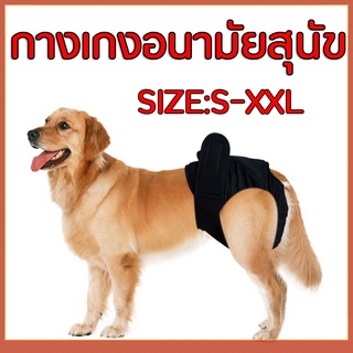 กางเกงอนามัยสุนัขDog Diaperผ้าอ้อมสุนัข ผ้าอ้อมหมา size ใหญ่ Physiological Pants Sanitary Washable Female Dog  สีดำ