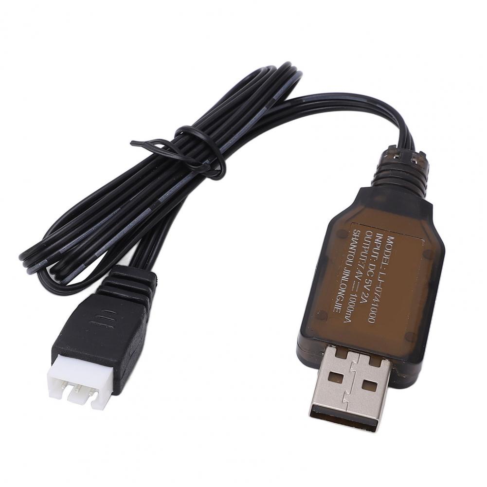 1/16 RC Car Charger 7.4V 1000mA Lipo แบตเตอรี่ USB Charger สายชาร์จสําหรับ 1/16 รีโมทคอนโทรลรถ