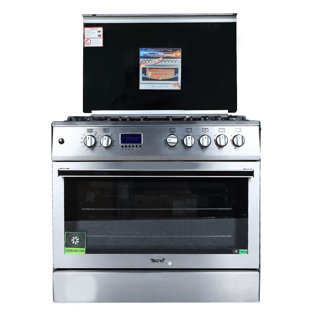 Cooking stove FREESTANDING GAS TECNOPLUS TNP F9L50E10 SS 90 CM Kitchen appliances Kitchen equipment เตาปรุงอาหาร เตาปรุง