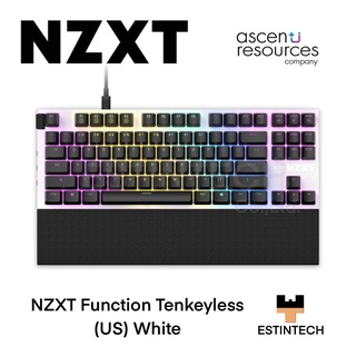 Keyboard (คีย์บอร์ด) NZXT Function Tenkeyless (US) (White) ของใหม่ประกัน 2ปี