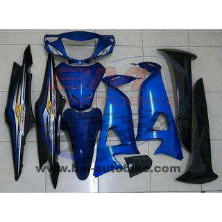 ชุดสี WAVE 100 S 2005 U BOX สี น้ำเงิน/ดำ  เฟรมรถ กรอบรถ แฟริ่ง Honda เวฟ 100s 2005