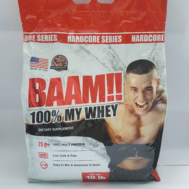 BAAM 100% MY WHEY 10lb รส Double Rich Chocolate