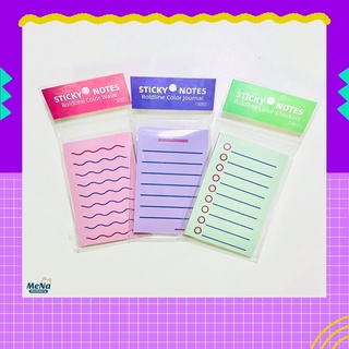 🔥พร้อมส่ง : โพสอิท 60 แผ่น [กาวในตัว] กระดาษโน้ต Boldline Color Stationery