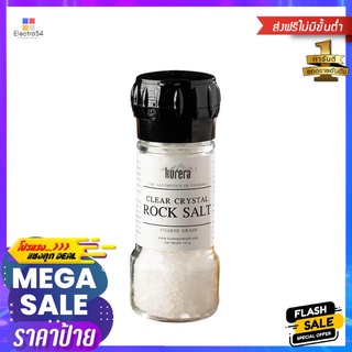 เคียวร่าเกลือสีขาวเกล็ดฝาบด130กรัมKURERACRYSTALROCKSALTCOARSEGRAIN130G.