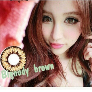 คอนเเทคเลนส์  สี Nudy brown สายตาสั้น -50 ถึง -600