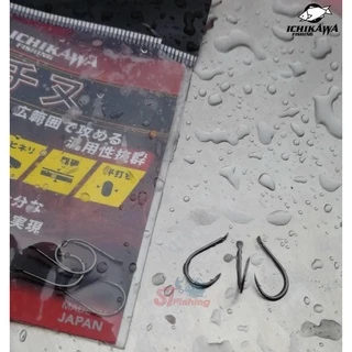 ตัวเบ็ด ICHIKAWA ทรงจินุ มีเงี่ยง Make In Japan (รุ่นเก่าซองแดง)