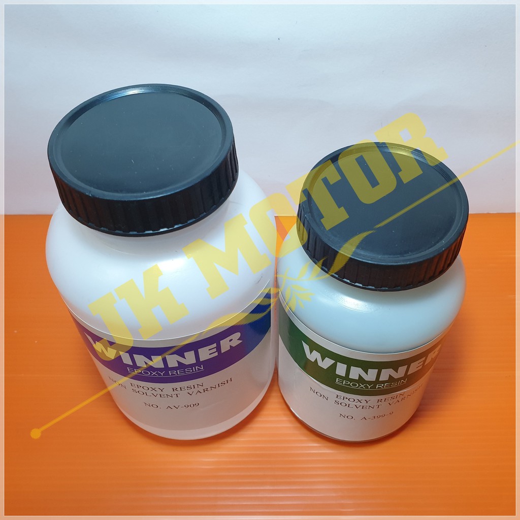 อีพ็อกซี่ เรซิ่น (Epoxy Resin) WINNER 2:1 บรรจุ 900 กรัม สำหรับงานมอเตอร์ทั่วไป ทุ่นสว่าน หินเจียร์ คอยล์เบรค ทนความร้อน - รูปที่ 2