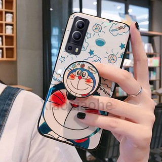 เคสโทรศัพท์เคสโทรศัพท์ซิลิโคนลายการ์ตูนโดเรม่อนสําหรับ Vivo Y72 Y52 5G เคส