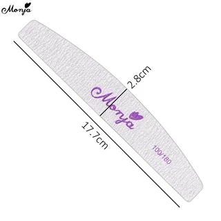 Monja ไฟล์เล็บ ตะไบขัดเล็บ 3 / 4 / 5 ชิ้น nail tips trimmer sanding grit manicure extension care design tools