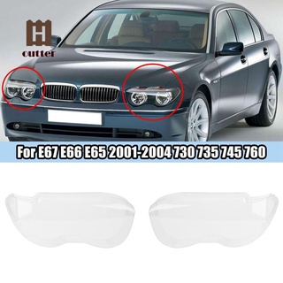 ฝาครอบเลนส์ไฟหน้ารถยนต์ ซ้าย และขวา สําหรับ BMW E67 E66 E65 2001-2004 1 คู่