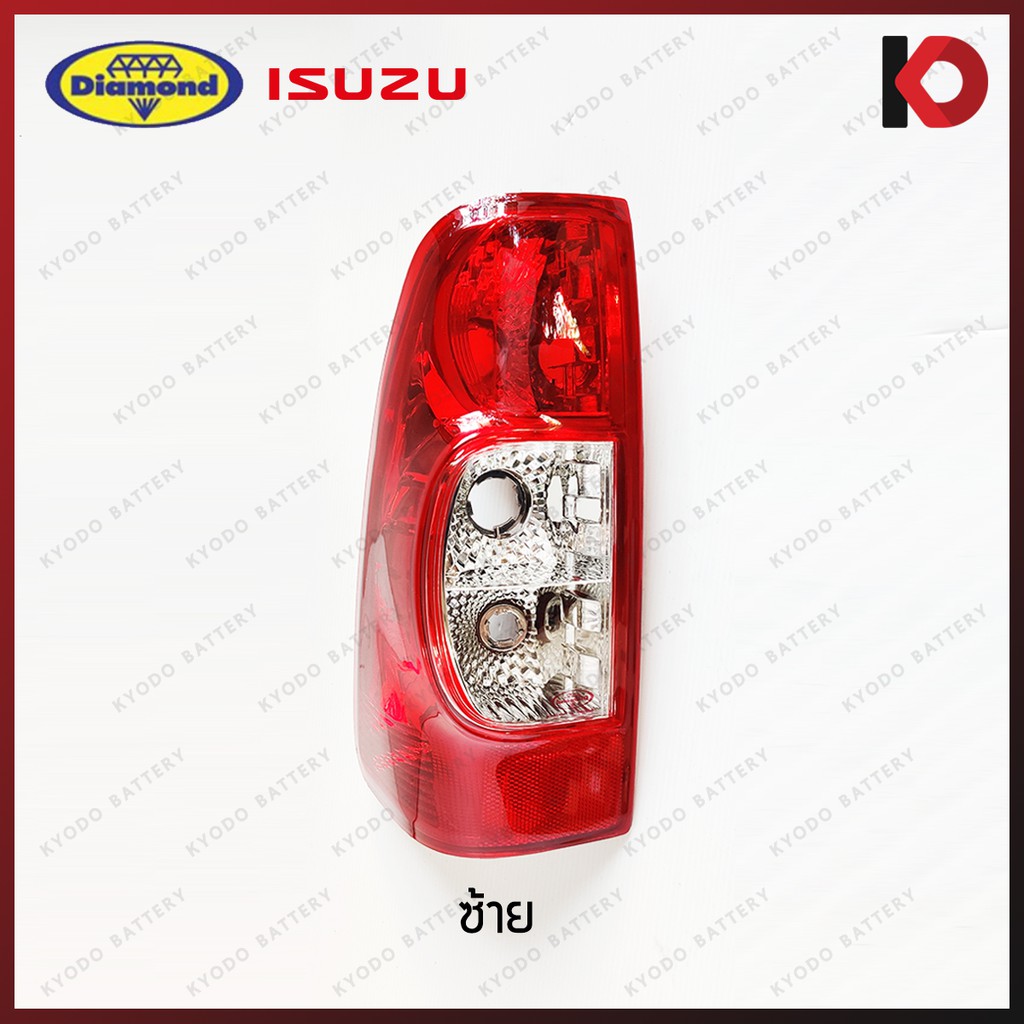 อะไหล่รถยนต์ เสื้อไฟท้าย ไฟท้าย ISUZU DMAX 2007-2011 (ไม่รวมขั้วหลอดไฟและหลอดไฟ) ยี่ห้อ DIAMOND