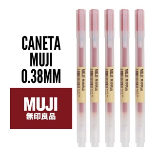 Muji ปากกา 0.38 มม. สีแดง 5 ยูนิต