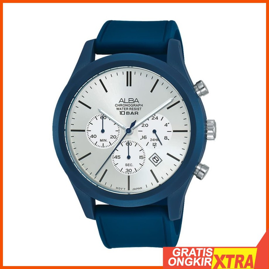 Alba As9m41x1 นาฬิกาข้อมือสายหนังสีดําสําหรับผู้ชาย - grandemaniaonline ...