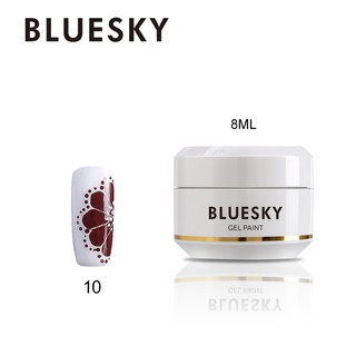 สีเพ้นท์เล็บ เพ้นท์ติ้งเจลBluesky gel polish painting gel 10 สีน้ำตาล