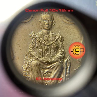 กล้องส่องพระ /ส่องจิวเวอรรี่ CA Full HD 10x18mm แบบไม่รวมซองหนัง บอดี๊สีเงิน ด้ามจับทองเหลืองชุปโครมเมื่ยมเลนส์แก้ว