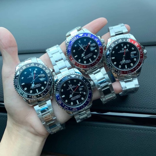 ส่งฟรีวันนี้⭐️นาฬิกาแบรนด์เนม โร/เล็กซ์ GMT / Submariner รุ่นขายดี แถมฟรีกล่องหมอนร้าน ฟรีผ้าเช็ด พร้อมเซ็ทเวลา